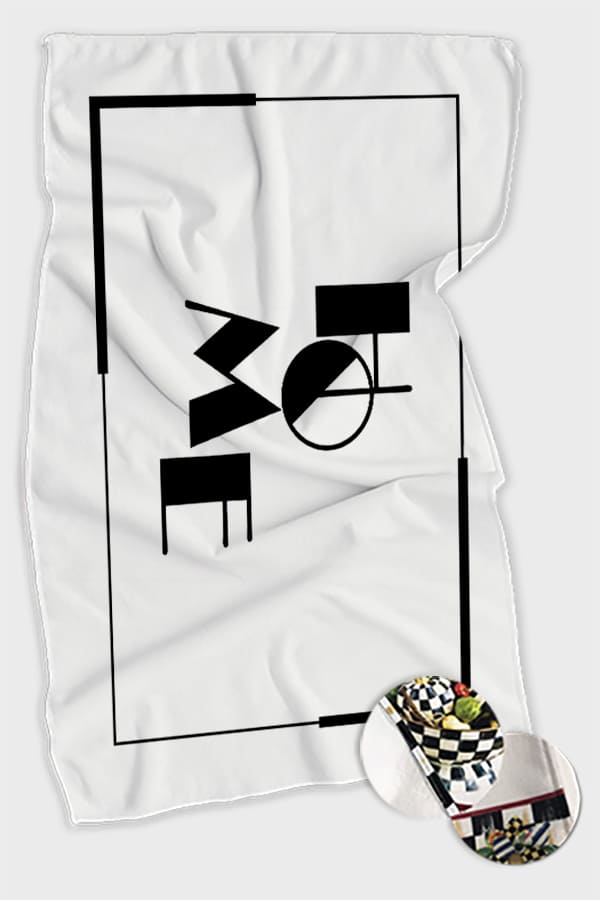 Beyaz Home Yazılı Fırın Mutfak Havlusu 30x50cm