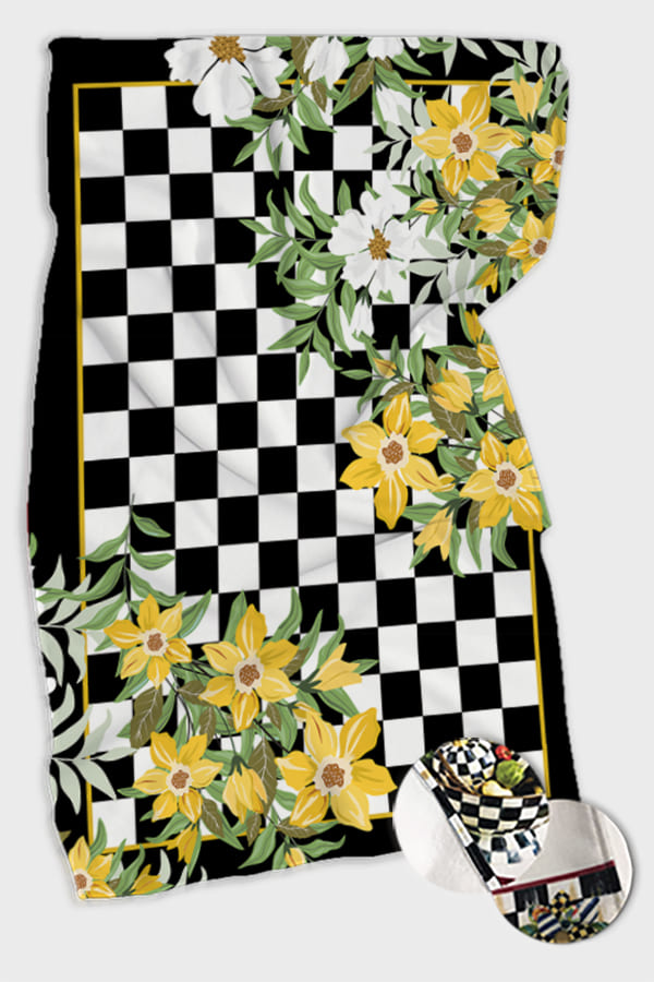 Sarı Çiçekli Fırın Mutfak Havlusu 30x50cm