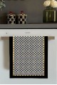 Siyah Dama Desenli Fırın Mutfak Havlusu 30x50cm