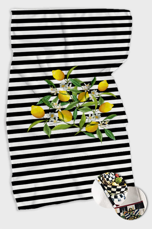 Sarı Limon Desenli Fırın Mutfak Havlusu 30x50cm