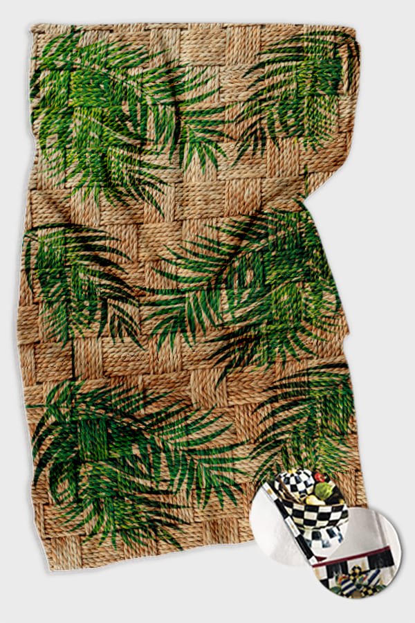 Yeşil Hasır Görünümlü Fırın Mutfak Havlusu 30x50cm