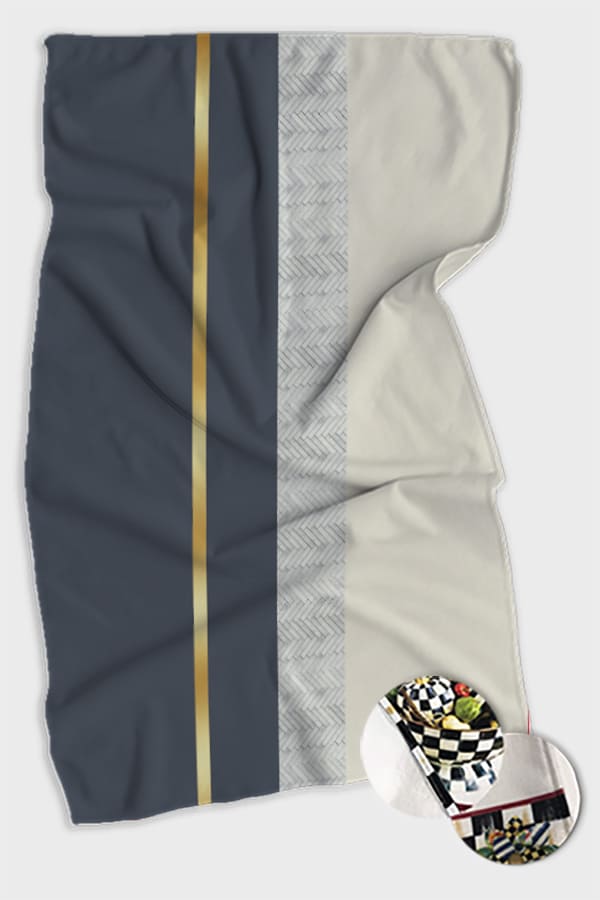 Antrasit Modern Fırın Mutfak Havlusu 30x50cm