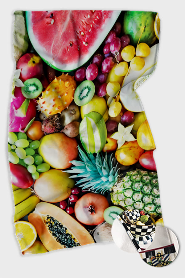 Renkli Meyveli Fırın Mutfak Havlusu 30x50cm