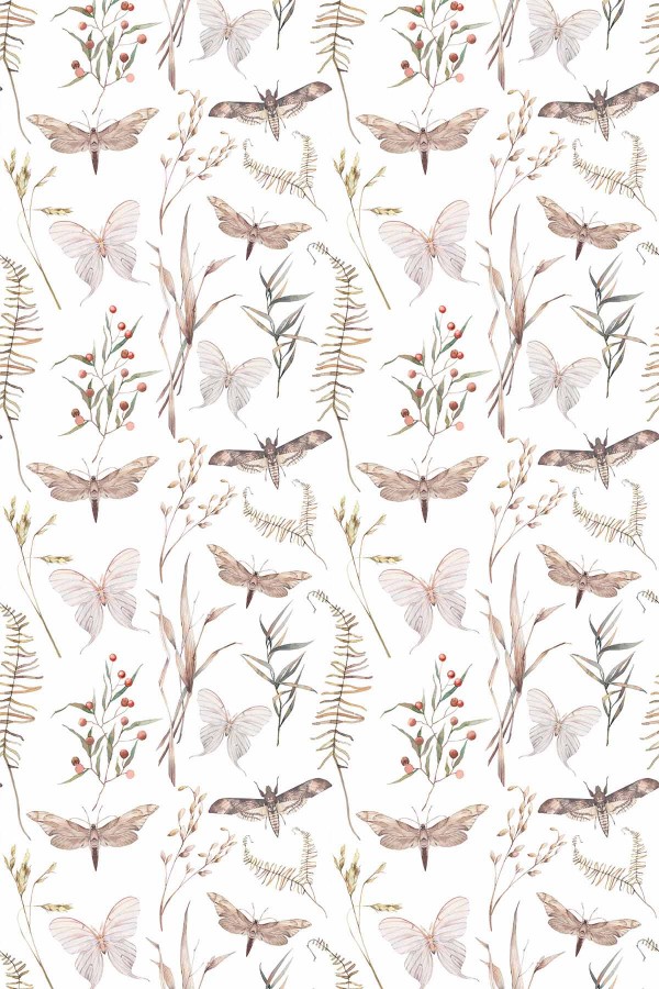 Bej Kelebek Desen Dokuma Leke Tutmaz Masa Örtüsü MSO084