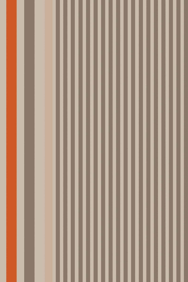 Bej Çizgi Desenli Dokuma Leke Tutmaz Masa Örtüsü MSO177