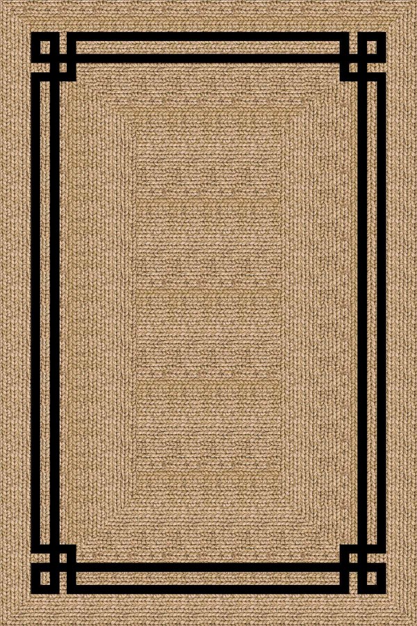 Bej Hasır Görünümlü Leke Tutmaz Dokuma Masa Örtüsü MSO181