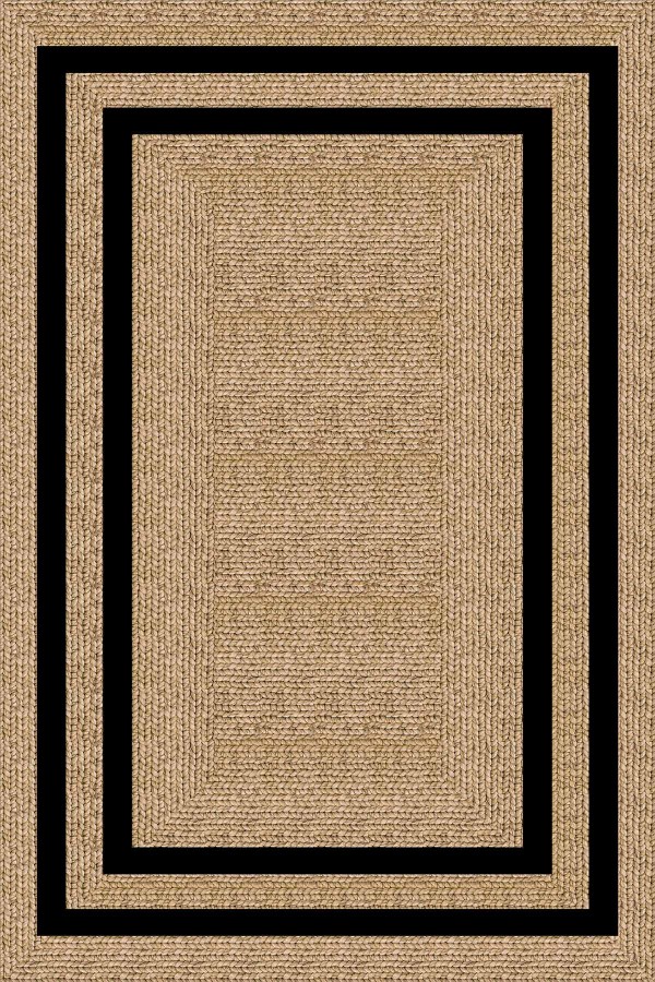 Bej Hasır Görünümlü Dokuma Leke Tutmaz Masa Örtüsü MSO187