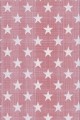 Pembe Yıldızlı Dokuma Leke Tutmaz Masa Örtüsü MSO199