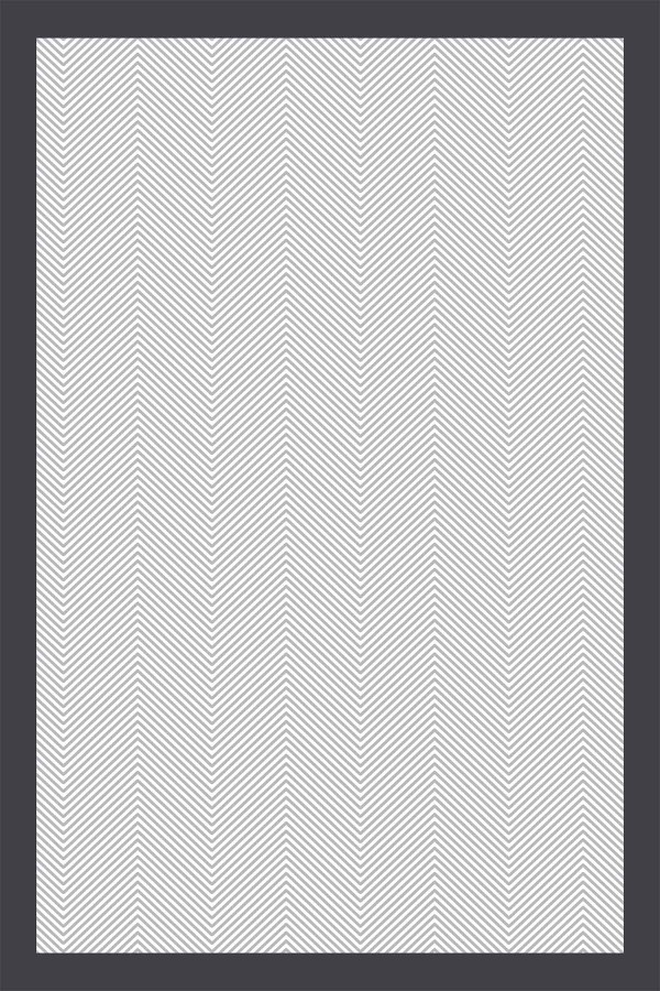 Açık Gri Çerçeveli Dokuma Leke Tutmaz Masa Örtüsü MSO350