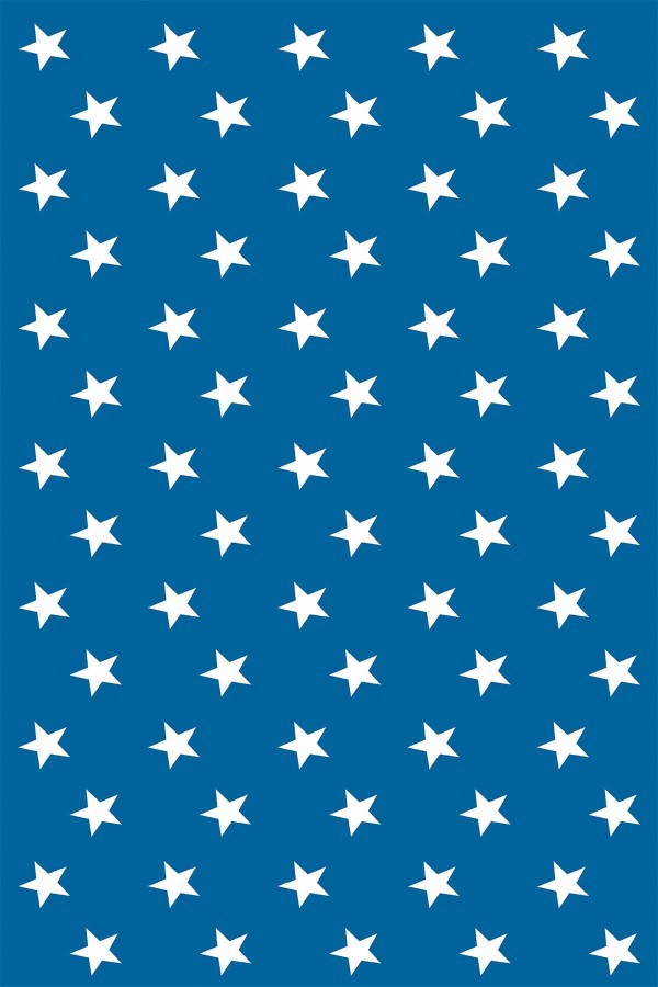 Mavi Yıldızlı Dokuma Leke Tutmaz Masa Örtüsü MSO370