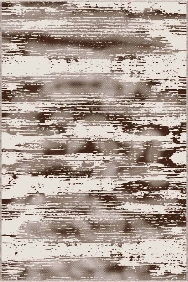 Kahverengi Sade Desensiz Kaymaz Tabanlı Dekoratif Halı MU004