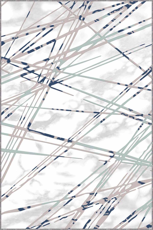 Turkuaz Spor Kaymaz Tabanlı Makinede Yıkanabilir Halı NT002