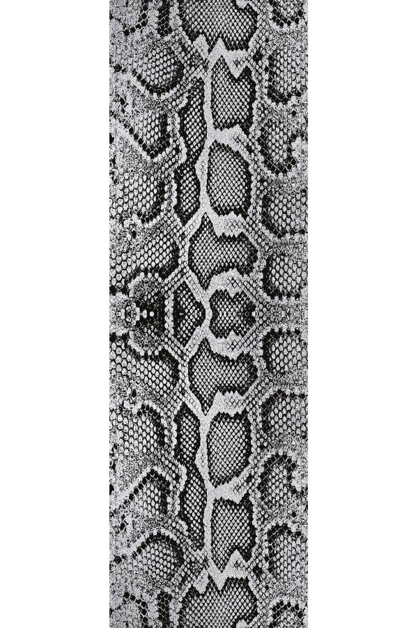 Silver Krokodil Desenli Premium Masa Örtüsü Runner RNR068