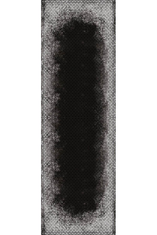 Siyah Yıldızlı Desen Premium Masa Örtüsü Runner RNR117