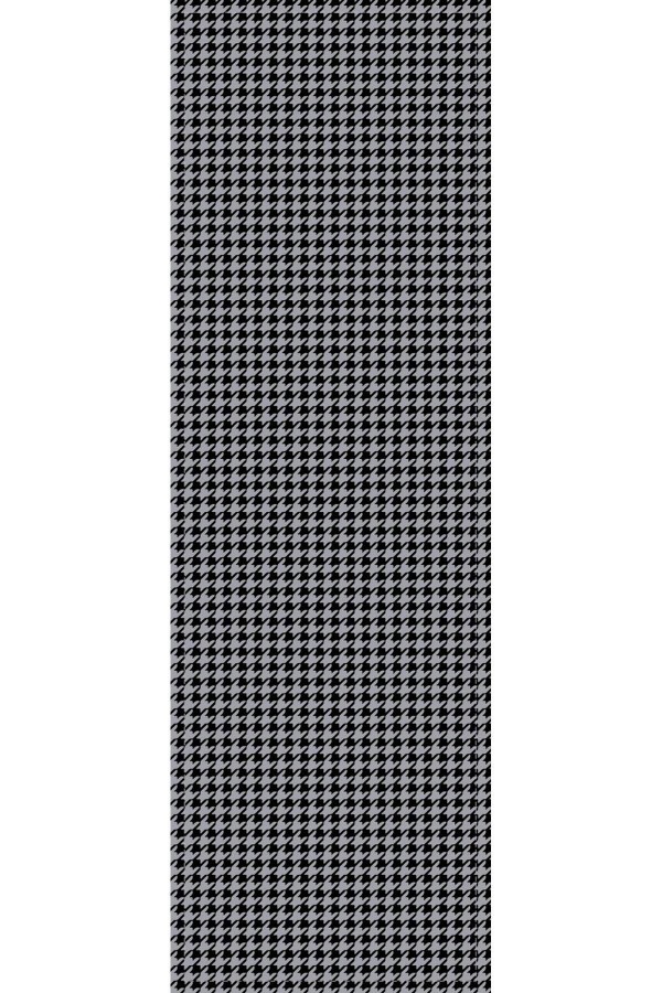 Siyah Kazayağı Desenli Premium Masa Örtüsü Runner RNR120