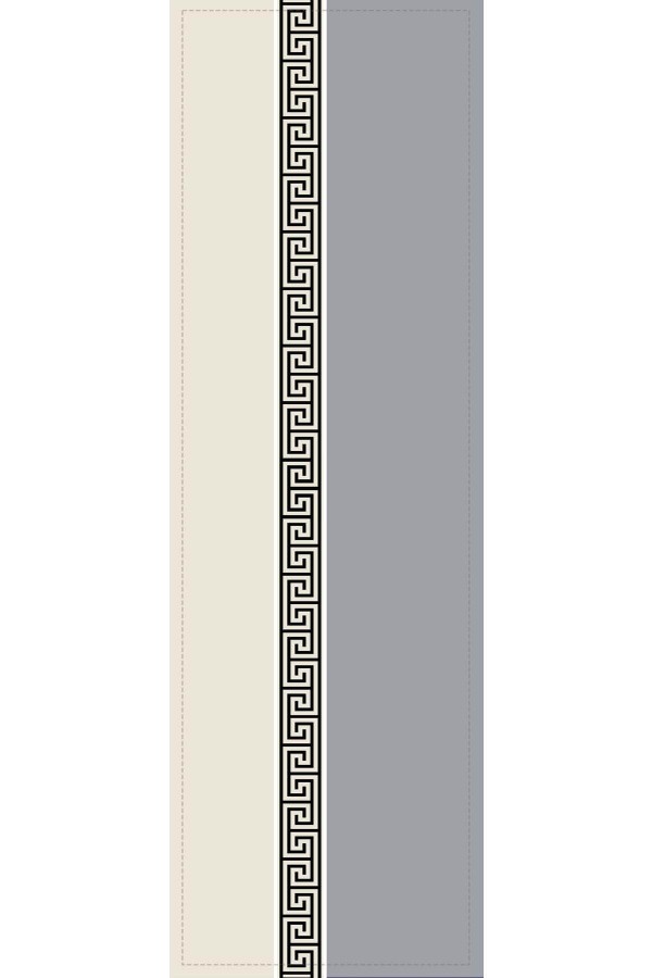 Krem Avangarde Desenli Premium Masa Örtüsü Runner RNR145