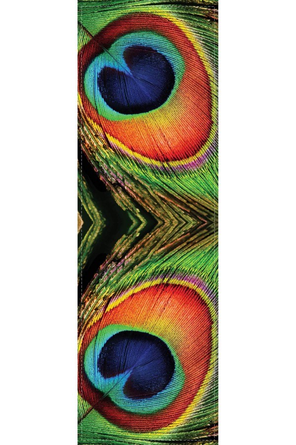 Çok Renkli Tavus Kuşu Premium Masa Örtüsü Runner RNR234