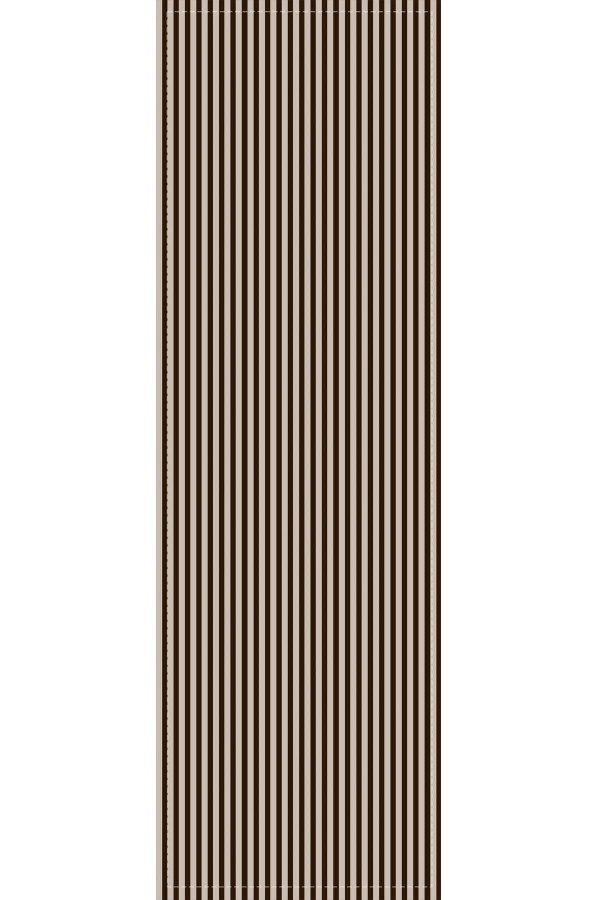 Kahverengi Çizgili Desen Premium Masa Örtüsü Runner RNR281