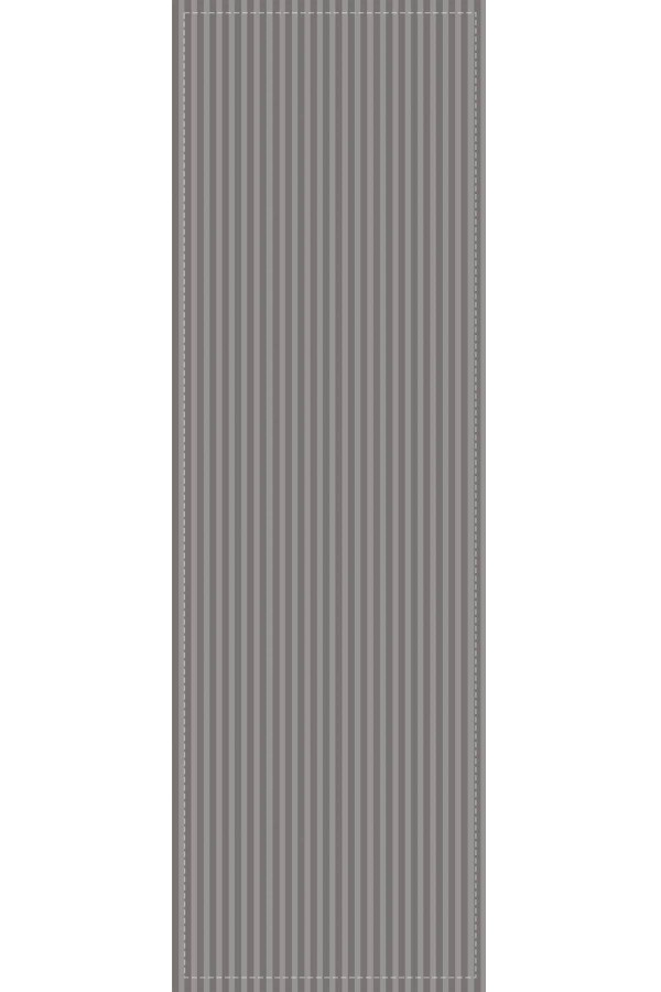 Gri Çizgi Desenli Premium Masa Örtüsü Runner RNR282