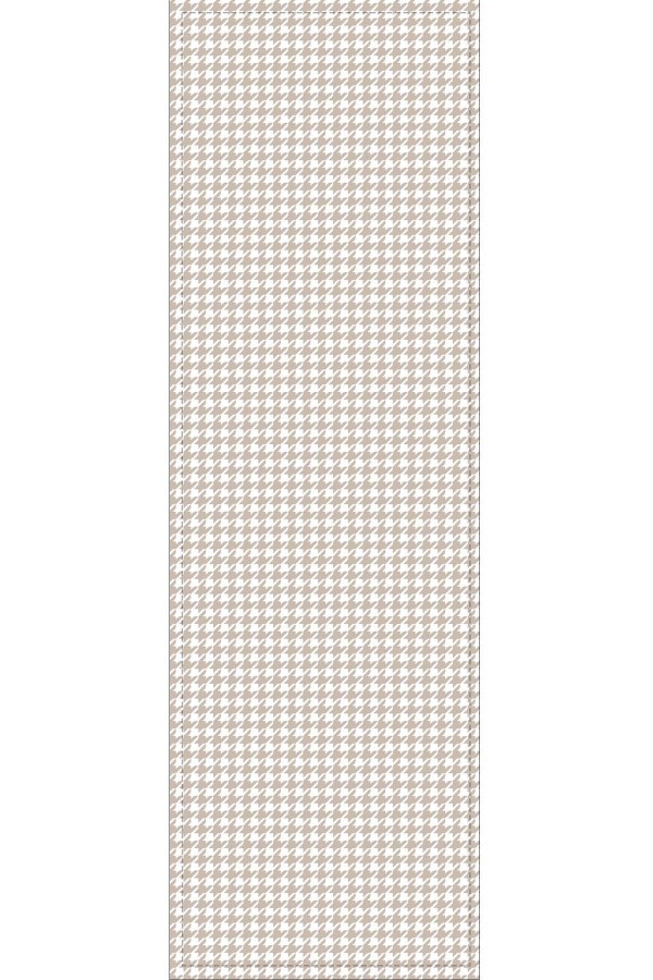 Bej Kazayağı Desenli Premium Masa Örtüsü Runner RNR286