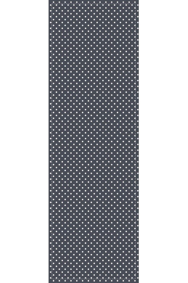 Füme Puantiye Desenli Premium Masa Örtüsü Runner RNR301