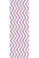 Pembe Zigzaglı Desen Premium Masa Örtüsü Runner RNR304