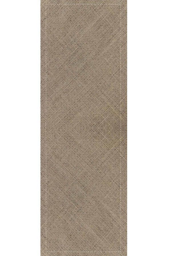 Bej Hasır Görünümlü Premium Masa Örtüsü Runner RNR371