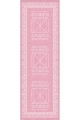 Pembe Etnik Desenli Premium Masa Örtüsü Runner RNR429