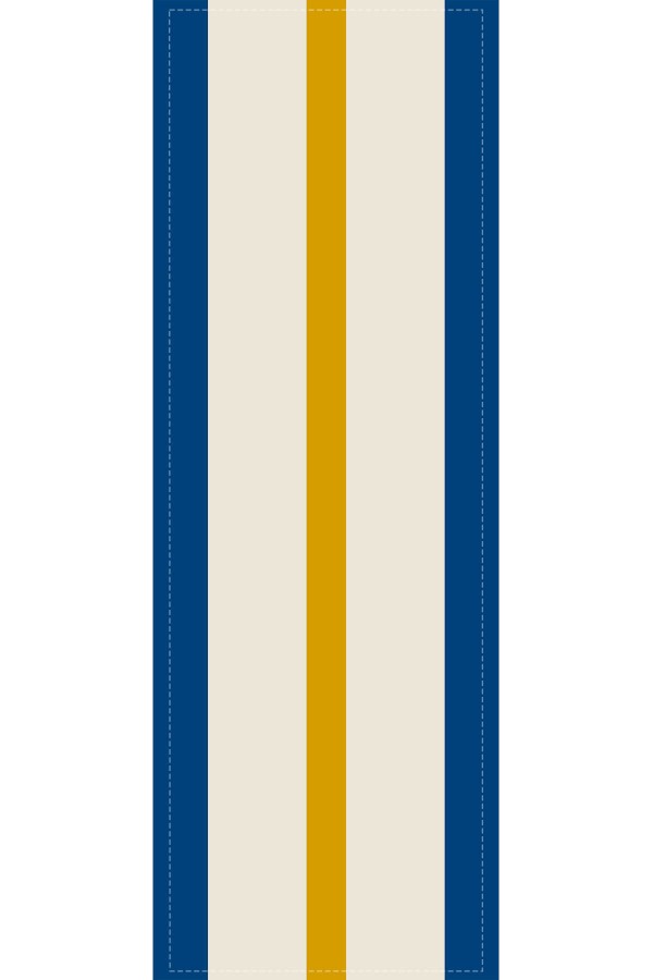 Mavi Çizgi Desenli Premium Masa Örtüsü Runner RNR475