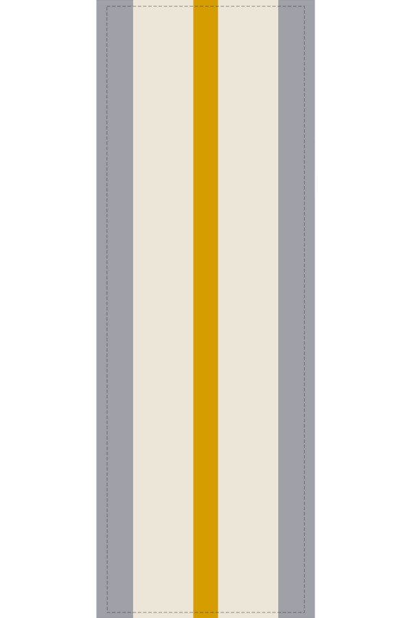 Sarı Çizgi Desenli Premium Masa Örtüsü Runner RNR481