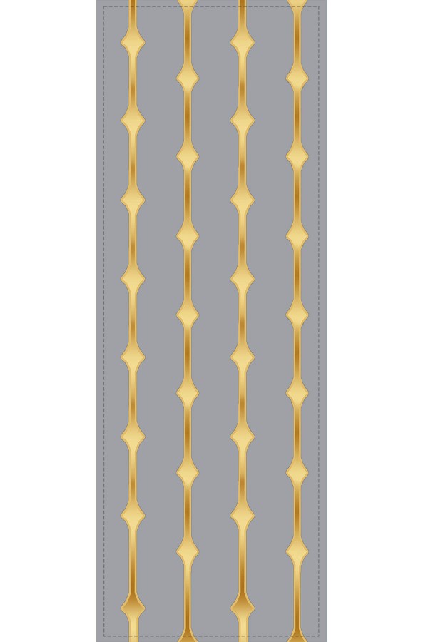 Gri Çizgi Desenli Premium Masa Örtüsü Runner RNR499