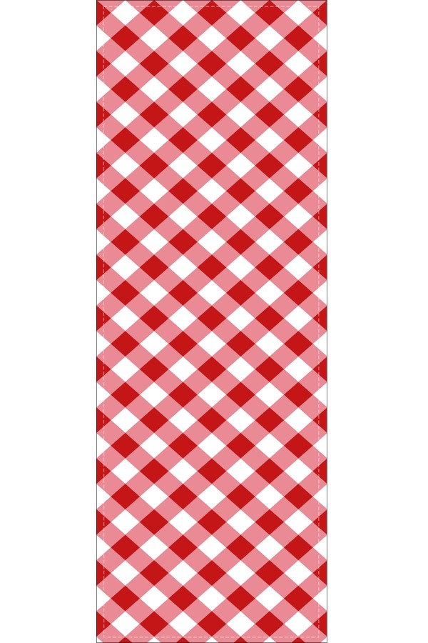 Kırmızı Yeni Yıl Temalı Premium Masa Örtüsü Runner RNR531