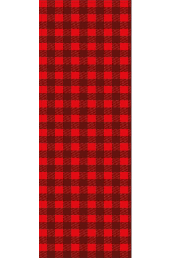 Kırmızı Yılbaşı Desenli Premium Masa Örtüsü Runner RNR536