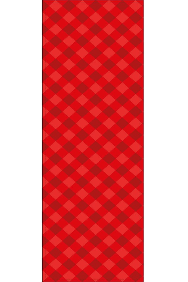 Kırmızı Yılbaşı Desenli Premium Masa Örtüsü Runner RNR537