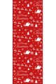 Kırmızı Yılbaşı Desenli Premium Masa Örtüsü Runner RNR540