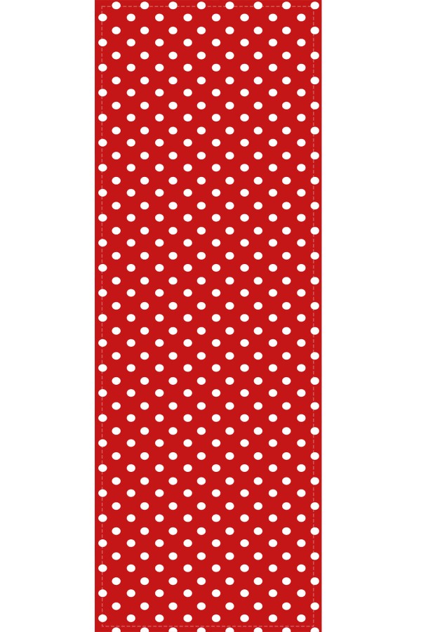 Kırmızı Yılbaşı Desenli Premium Masa Örtüsü Runner RNR551