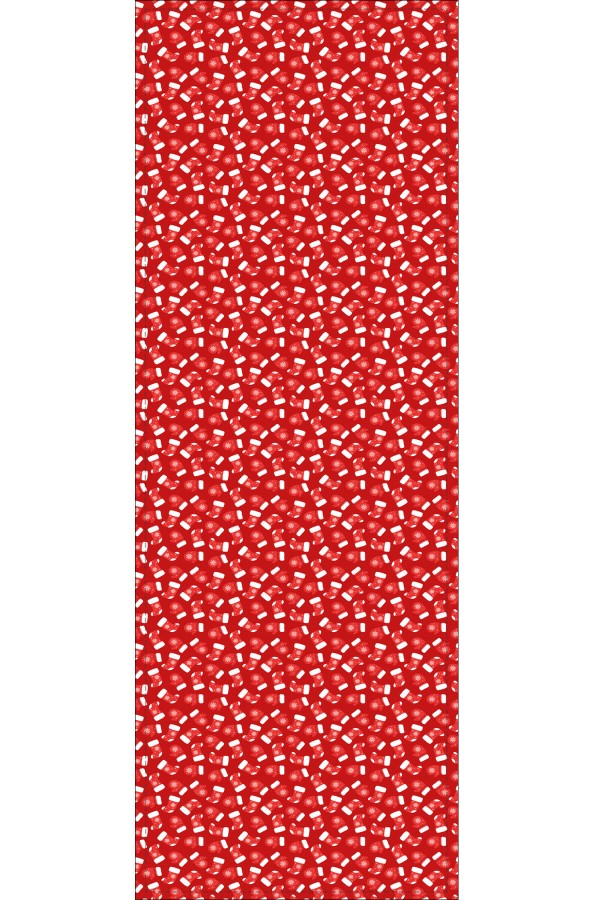 Kırmızı Noel Temalı Premium Masa Örtüsü Runner RNR559