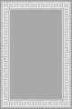 Gri Çerçeveli Kaymaz Tabanlı Makinede Yıkanabilir Halı RV039