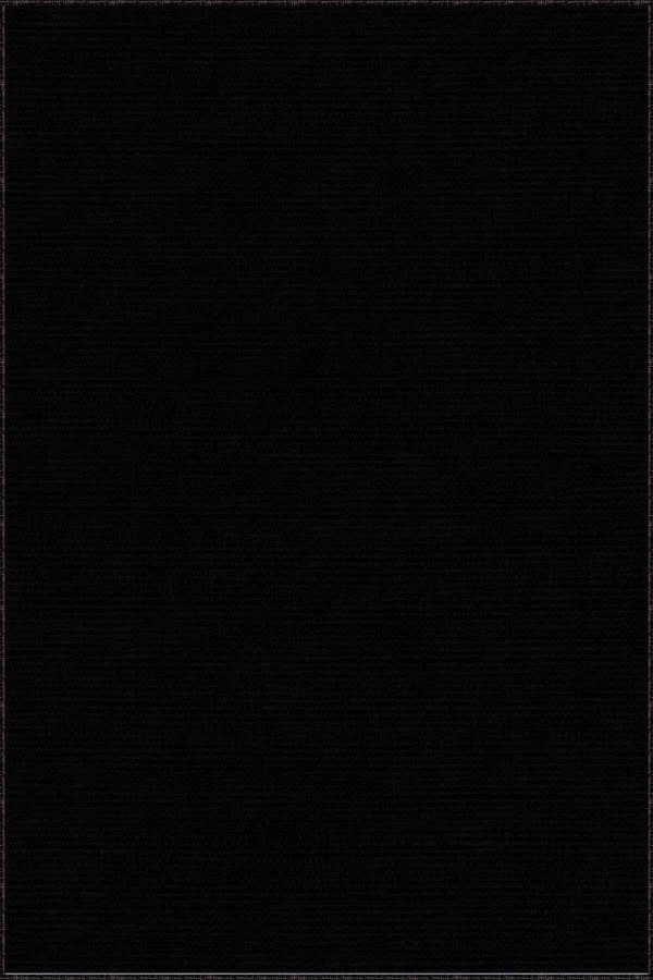 Siyah Sade Desensiz Kaymaz Tabanlı Dekoratif Halı RV197