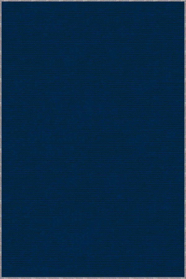 Lacivert Sade Desensiz Kaymaz Tabanlı Dekoratif Halı RV203