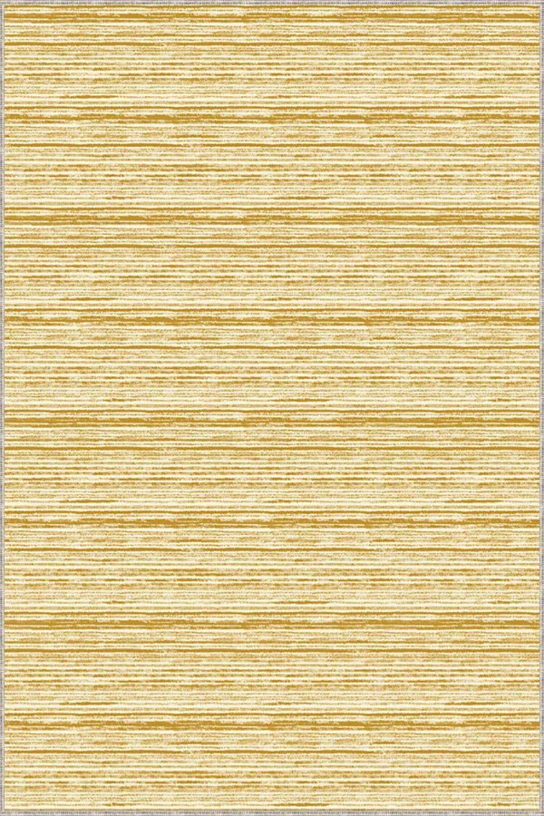 Sarı Sade Desensiz Kaymaz Tabanlı Dekoratif Halı ST02