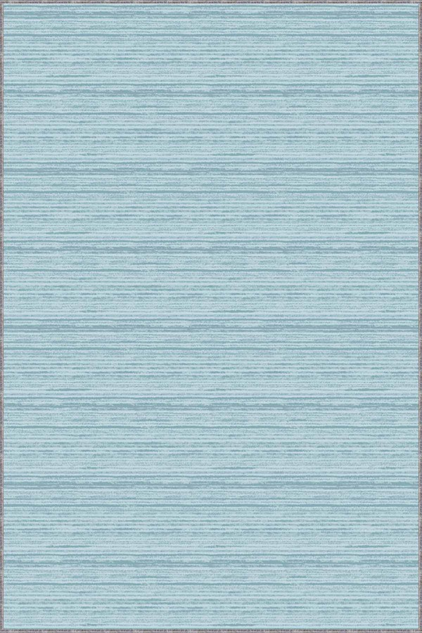 Turkuaz Sade Desensiz Kaymaz Tabanlı Dekoratif Halı ST05