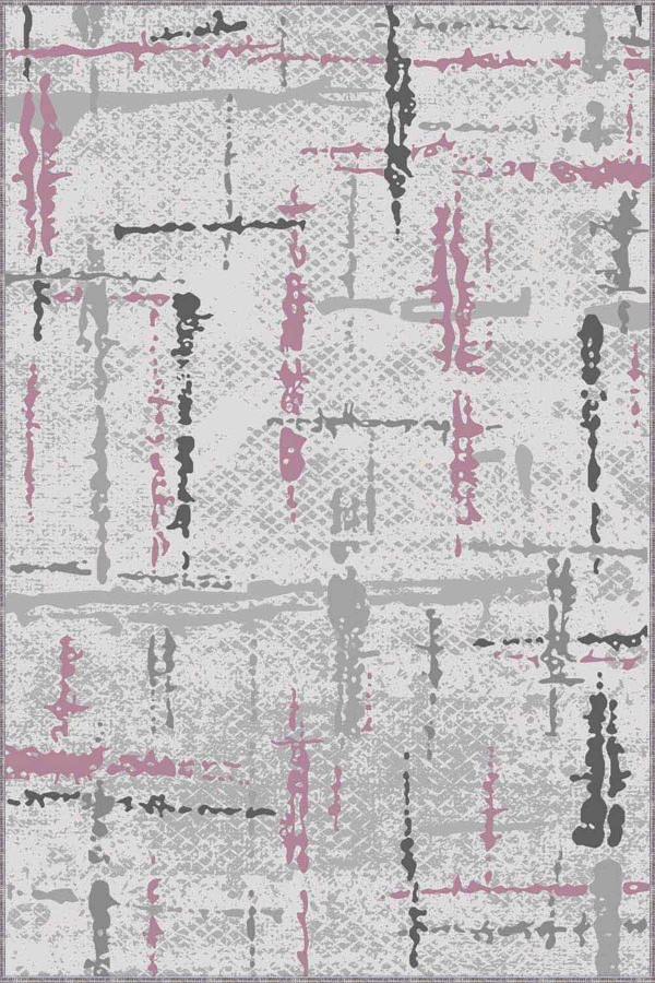 Pembe Spor Kaymaz Tabanlı Makinede Yıkanabilir Halı SY09