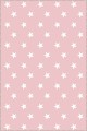 Pembe Yıldızlı Kaymaz Taban Makinede Yıkanabilir Halı YLD02