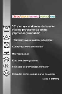 Açık Gri Kaymaz Tabanlı Kaktüslü Mutfak Halısı AR274