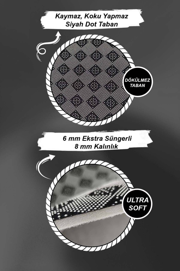 Bej Home Temalı Kapı Önü Paspası KP18